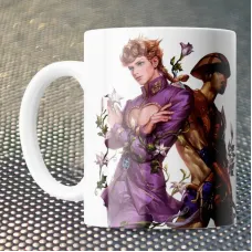 Чашка Fan Girl Джорно и Голд Експириенс Невероятные приключения ДжоДжо - JoJo’s Bizarre Adventure (15762) 330 мл Белый