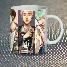 Чашка Fan Girl Група BTS Bangtan Boys БТС (7080) 330 мл Білий