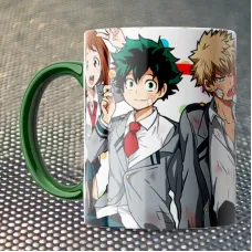 Чашка Fan Girl все в зборі Моя геройська академія - Boku no Hero Academia (15776) 330 мл Зелений
