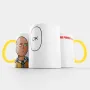 Чашка Fan Girl Ванпанчмен ок - One-Punch Man (15723) 330 мл Жовтий