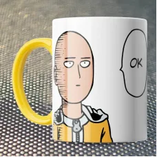Чашка Fan Girl Ванпанчмен ок - One-Punch Man (15723) 330 мл Жовтий