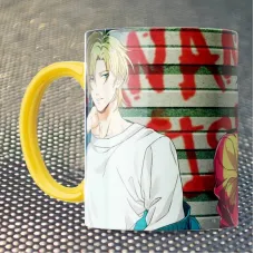 Чашка Fan Girl Банановая рыба гранж - Banana Fish (15715) 330 мл Желтый