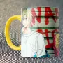 Чашка Fan Girl Бананова риба гранж - Banana Fish (15715) 330 мл Жовтий