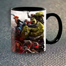 Чашка Fan Girl Avengers Марвел Черная (1040) 330 мл Черный Чашка Fan Girl Avengers Марвел Черная (1040) 330 мл Черный