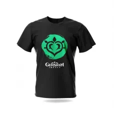 Футболка Fruit of the loom Дендро Геншин Імпакт - Genshin Impact Чорна 152 см (15671)