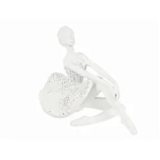 Інтер'єрна статуетка Lefard Ballerina 20х13х14 см White AL120200