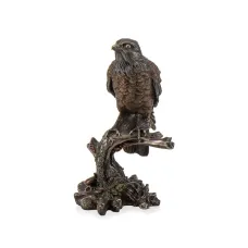 Статуетка інтер'єрна Veronese Bird on a branch Gold 25 см Коричневий AL120371 Статуетка інтер'єрна Veronese Bird on a branch Gold 25 см Коричневий AL120371