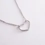 Серебряное колье Сердечко 181220 Оникс 42