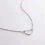 Серебряное колье Сердечко 181220 Оникс 42