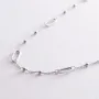 Колье - цепочка в белом золоте кол02255 Оникс 49