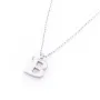 Серебряное колье с буквой В 18617в Оникс 40