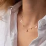Колье Пчелка в красном золоте кол02256 Оникс 43