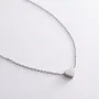 Серебряное колье Сердечко 181218 Оникс 42