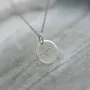 Серебряный кулон с гравировкой шрифтом Брайля (17 мм) 132722br Оникс