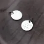 Серебряный кулон с гравировкой шрифтом Брайля (17 мм) 132722br Оникс