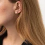 Золотые серьги - пусеты Сердечки с06049 Оникс