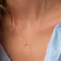 Колье Мрия в желтом золоте кол02302 Оникс 43
