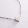 Серебряное колье Сердечко с фианитом 1090 Оникс 37