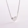 Серебряное колье Сердечко с фианитом 1090 Оникс 37