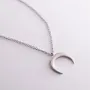 Серебряное колье Лунница 1086 Оникс 50