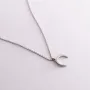 Серебряное колье Лунница 1085 Оникс 48