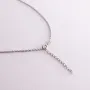 Серебряное колье Лунница 1085 Оникс 48