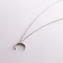 Серебряное колье Лунница 1085 Оникс 48
