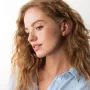 Серьги - пусеты Шарики в желтом золоте (6 мм) с06755 Оникс