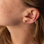 Серьги - пусеты Шарики в желтом золоте (6 мм) с06755 Оникс