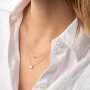 Двойное золотое колье Шар и сердечко кол02279 Оникс 42