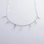 Серебряное колье Звездочки с фианитами 18776 Оникс 45