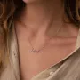Колье Love в белом золоте кол02266 Оникс 45