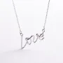 Колье Love в белом золоте кол02266 Оникс 45