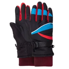 Перчатки горнолыжные теплые детские SP-Sport C-51-1 M-L Черный-синий-красный