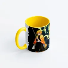 Чашка Fan Girl Зіницю Клинок, що розсікає демонів - Demon Slayer Yellow 330 мл (16465)