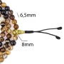 Четки из сардоникса HandiCraft 108 бусин 6.5 мм медь (27198)