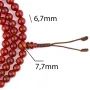 Четки из сердолика HandiCraft 108 бусин 6.7 мм (27196)