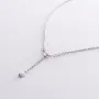 Серебряное колье Love с фианитами 1101 Оникс 40