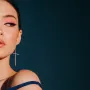 Серебряные серьги Кресты с белыми фианитами 3610 Оникс