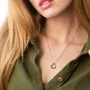 Серебряное колье Сердечко 181228 Оникс 47