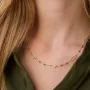 Колье - цепочка Шарики в желтом золоте кол02253 Оникс 50