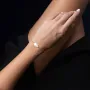 Золотой браслет Девочка (фианит) б03958 Оникс 20
