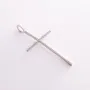 Серебряный крест с белыми фианитами 361 Оникс