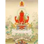 Чотки вервиця з натурального каменю Гірський кришталь рожевий Swayambhu ST 108 намистин 8.4 мм (27194)