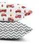 Набор наволочек COSAS FIRE TRUCK 40х60 см Красный/серый