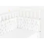 Бортики на ліжечко COSAS CROWN Ранфорс 30х180 см Білий