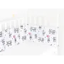 Бортики на кроватку COSAS ROSE PANDA Ранфорс 30х180 см Розовый