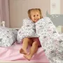 Простирадло півтораспальне COSAS ROSE DOTS Ранфорс 155х240 см Рожевий