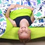Простыня полутораспальная COSAS GREEN DOTS Ранфорс 155х240 см Зеленый
