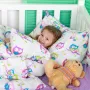 Простынь полутораспальная COSAS LAVENDER DOTS Ранфорс 155х240 см Фиолетовый